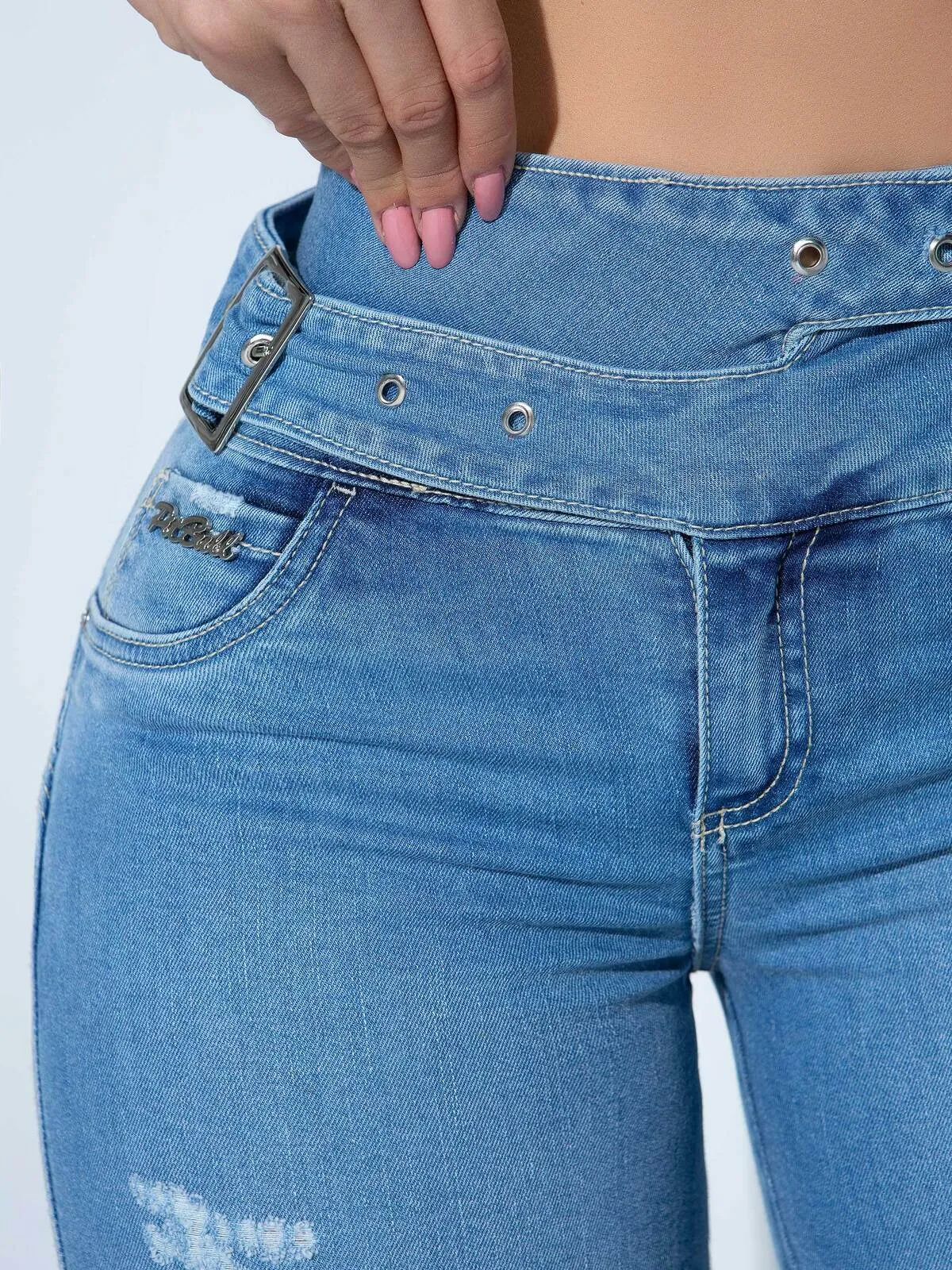 CALÇA JEANS FEMININA CÓS SUPER ALTO