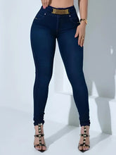 CALÇA SKINNY MODELADORA COM CORRENTES